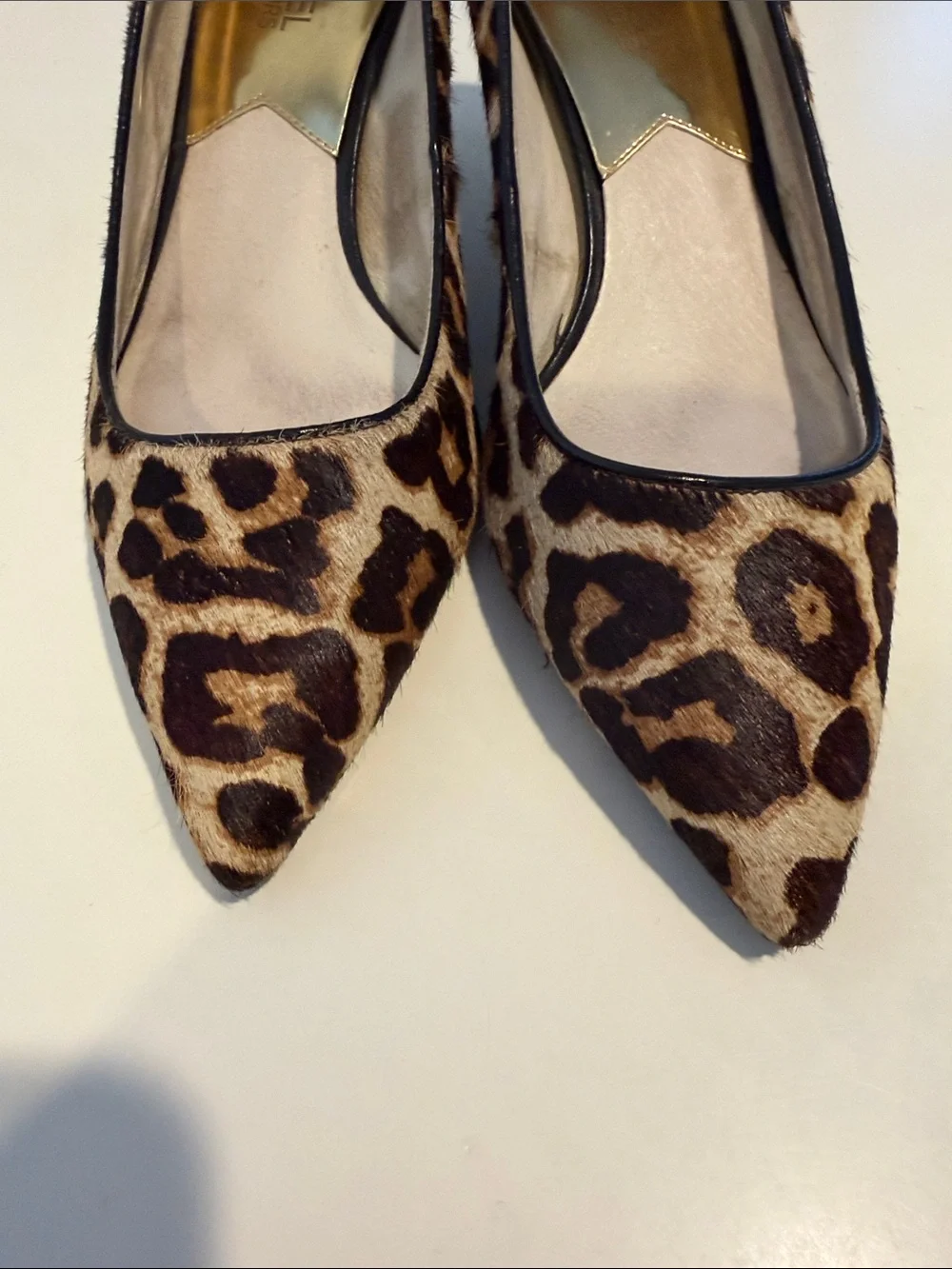 Michael Kors Leopard Print Pointed-Toe Heels - Brown/Black